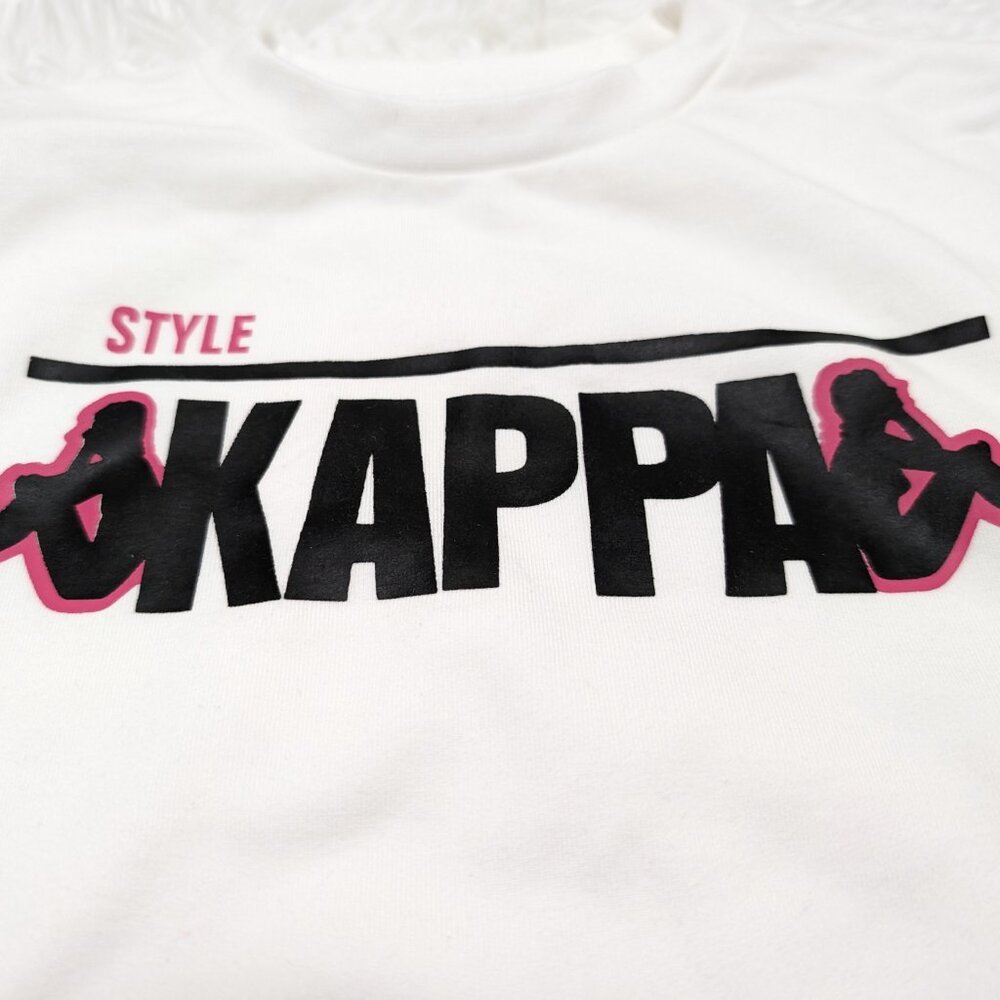 Kappa Girls Crew Neck White Pullover Loopknit Long Sleeve Sweatshirt NWOT - Picture 6 of 11